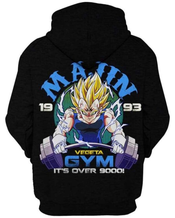 Vegeta Gym - All Over Apparel - www.secrettees.com