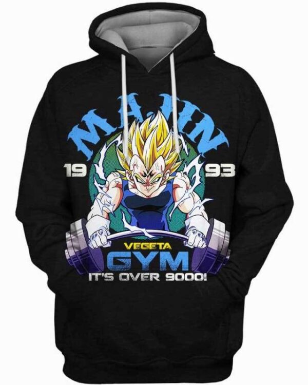 Vegeta Gym - All Over Apparel - Hoodie / S - www.secrettees.com