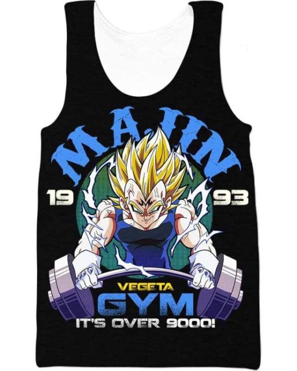 Vegeta Gym - All Over Apparel - Tank Top / S - www.secrettees.com