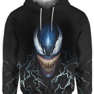 Venom 3D Face - All Over Apparel - Hoodie / S - www.secrettees.com