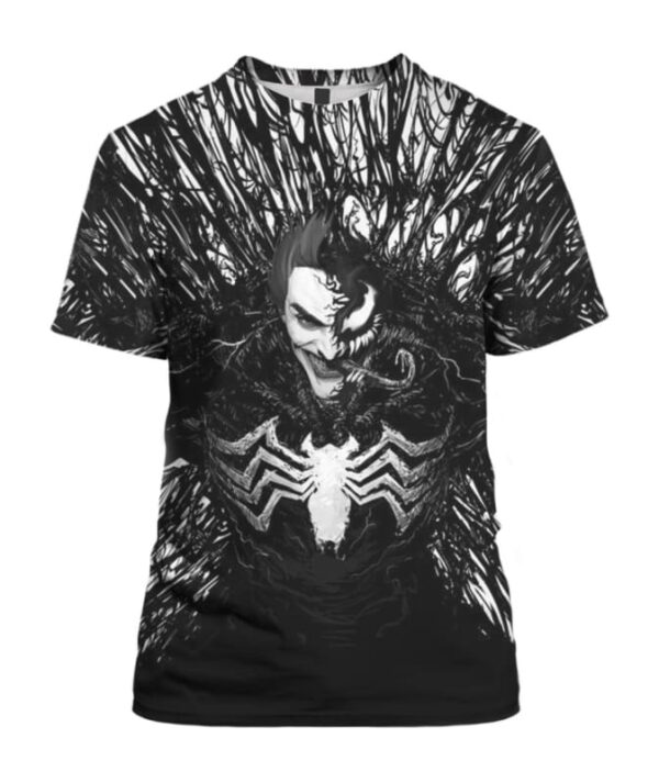 Venom and Joker - All Over Apparel - T-Shirt / S - www.secrettees.com