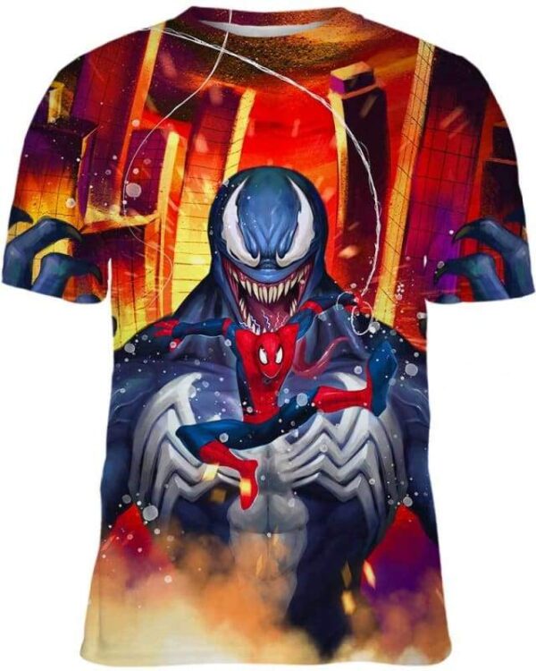 Venom Behind You - Spider Sense - All Over Apparel - Kid Tee / S - www.secrettees.com