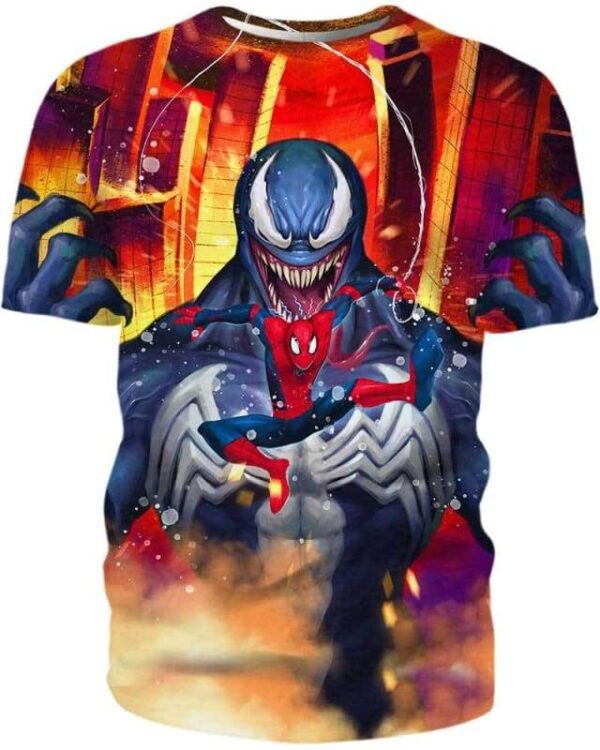 Venom Behind You - Spider Sense - All Over Apparel - T-Shirt / S - www.secrettees.com