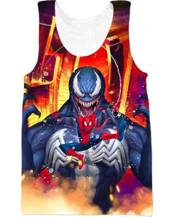 Venom Behind You - Spider Sense - All Over Apparel - Tank Top / S - www.secrettees.com