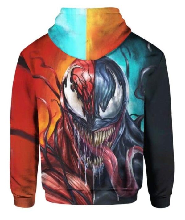 Venom Carnage Symbiote 2 Face - All Over Apparel - www.secrettees.com