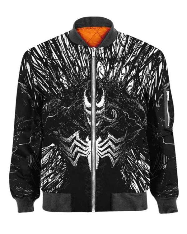 Venom Costume 3D - All Over Apparel - Bomber / S - www.secrettees.com