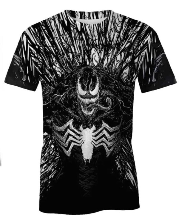 Venom Costume 3D - All Over Apparel - T-Shirt / S - www.secrettees.com