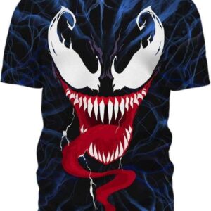 Venom Face - All Over Apparel - T-Shirt / S - www.secrettees.com