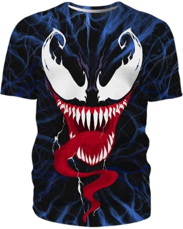 Venom Face - All Over Apparel - T-Shirt / S - www.secrettees.com