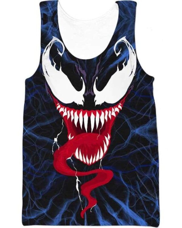 Venom Face - All Over Apparel - Tank Top / S - www.secrettees.com