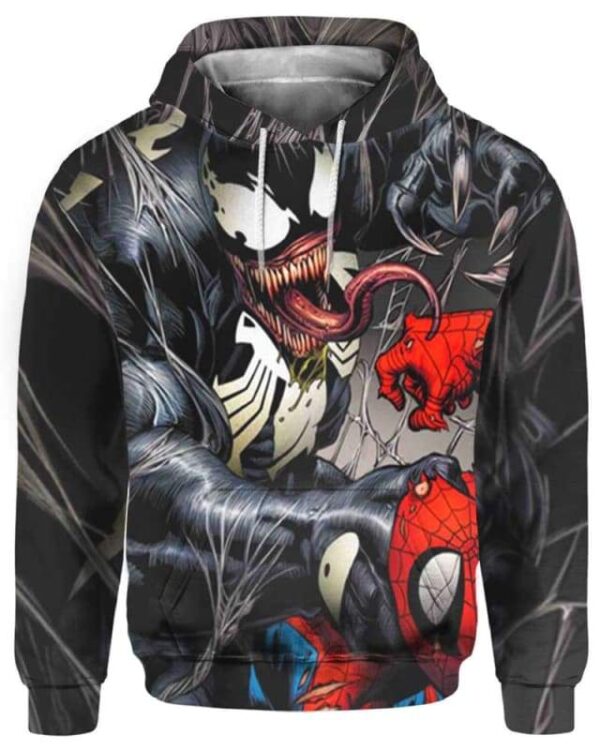 Venom Fight - All Over Apparel - Hoodie / S - www.secrettees.com