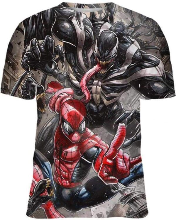 Venom Fight Spider - All Over Apparel - Kid Tee / S - www.secrettees.com