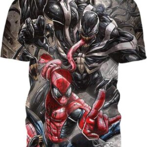 Venom Fight Spider - All Over Apparel - T-Shirt / S - www.secrettees.com