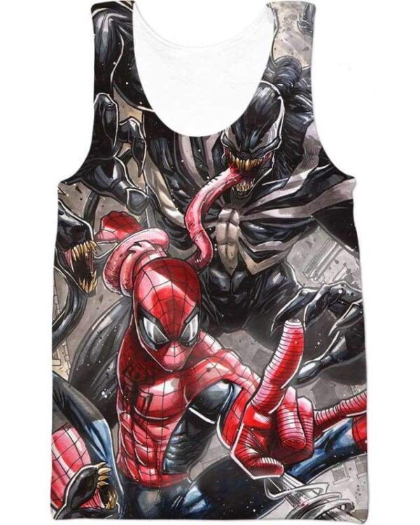 Venom Fight Spider - All Over Apparel - Tank Top / S - www.secrettees.com