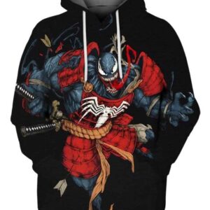Venom Samurai - All Over Apparel - Hoodie / S - www.secrettees.com