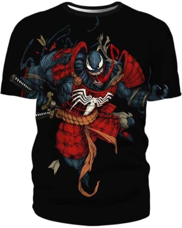 Venom Samurai - All Over Apparel - T-Shirt / S - www.secrettees.com