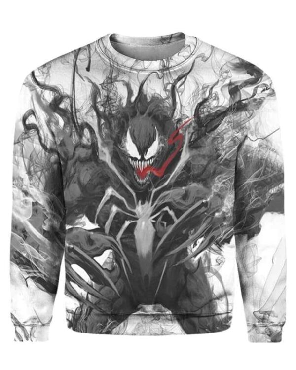 Venom Smoke Effect Art - All Over Apparel - Sweatshirt / S - www.secrettees.com