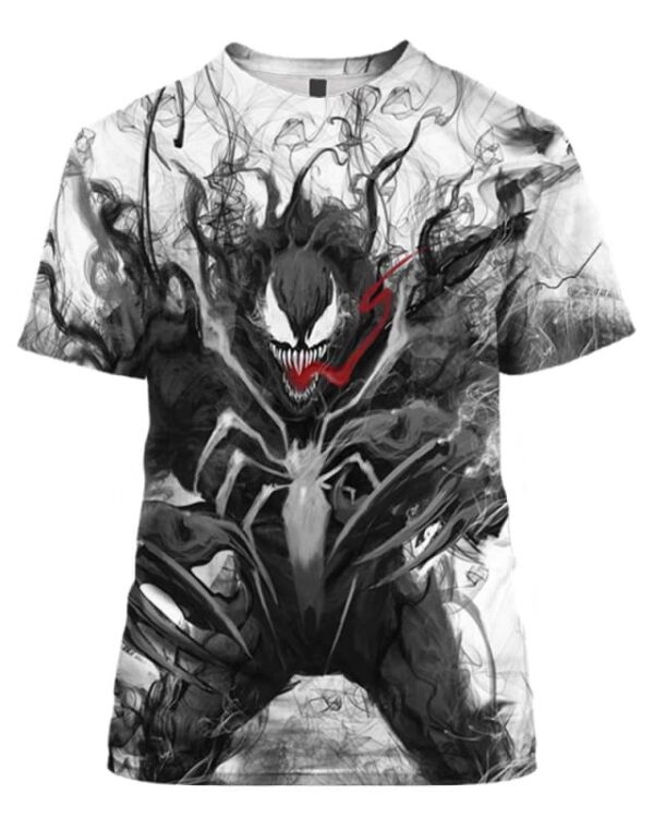 Venom Smoke Effect Art - All Over Apparel - T-Shirt / S - www.secrettees.com