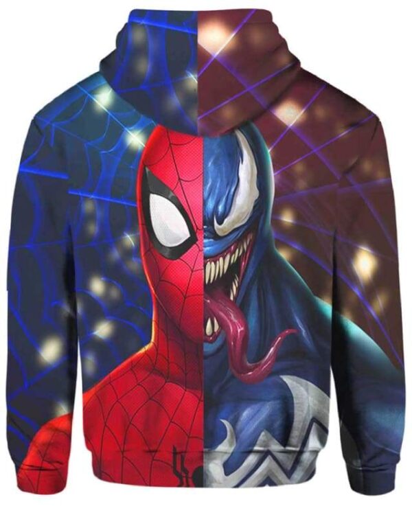 Venom x SpiderMan - All Over Apparel - www.secrettees.com