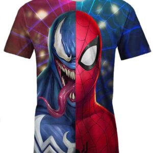 Venom x SpiderMan - All Over Apparel - T-Shirt / S - www.secrettees.com