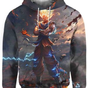 Volcano Goku - All Over Apparel - Hoodie / S - www.secrettees.com