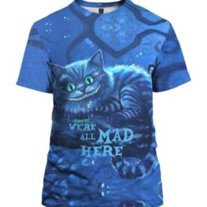 We’re All Mad Here - All Over Apparel - T-Shirt / S - www.secrettees.com
