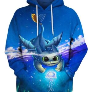 Where’s Toothless Fish - All Over Apparel - Hoodie / S - www.secrettees.com