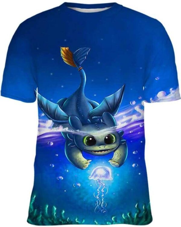Where’s Toothless Fish - All Over Apparel - Kid Tee / S - www.secrettees.com