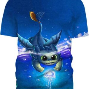 Where’s Toothless Fish - All Over Apparel - T-Shirt / S - www.secrettees.com