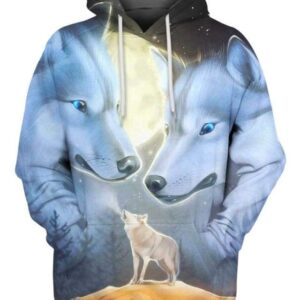 White Wolves - All Over Apparel - Hoodie / S - www.secrettees.com