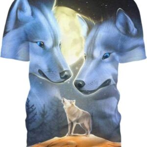 White Wolves - All Over Apparel - T-Shirt / S - www.secrettees.com