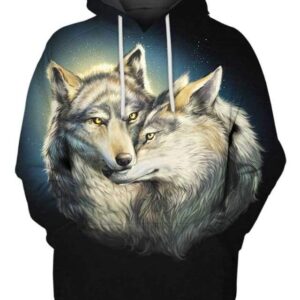 Wolf Mates - All Over Apparel - Hoodie / S - www.secrettees.com