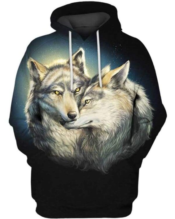 Wolf Mates - All Over Apparel - Hoodie / S - www.secrettees.com