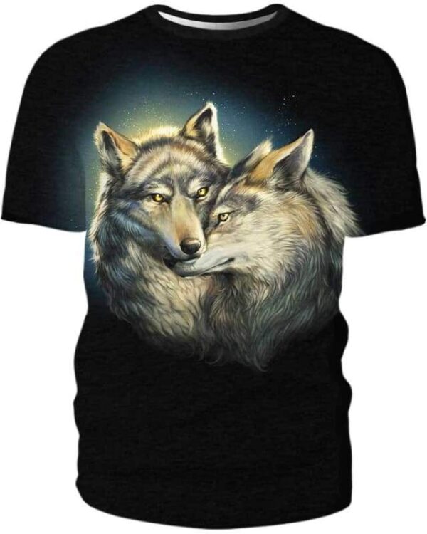 Wolf Mates - All Over Apparel - T-Shirt / S - www.secrettees.com