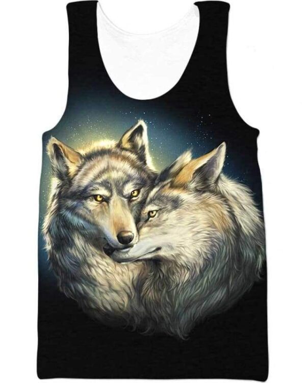 Wolf Mates - All Over Apparel - Tank Top / S - www.secrettees.com