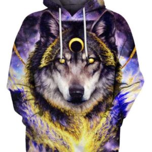 Wolf Night lord Fire Galaxy - All Over Apparel - Hoodie / S - www.secrettees.com