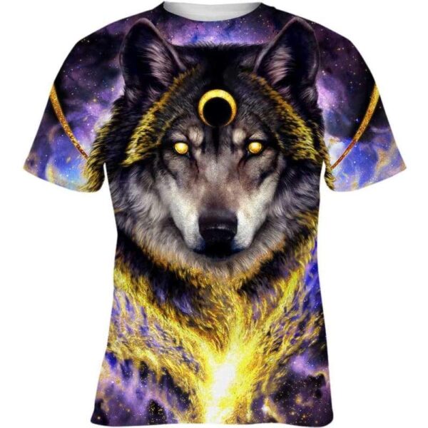 Wolf Night lord Fire Galaxy - All Over Apparel - Kid Tee / S - www.secrettees.com