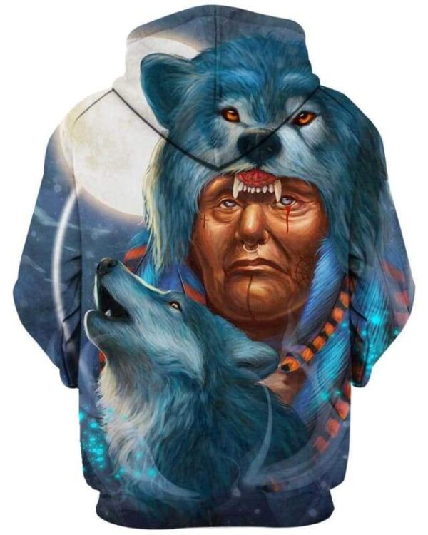 Wolf Warrior - All Over Apparel - www.secrettees.com