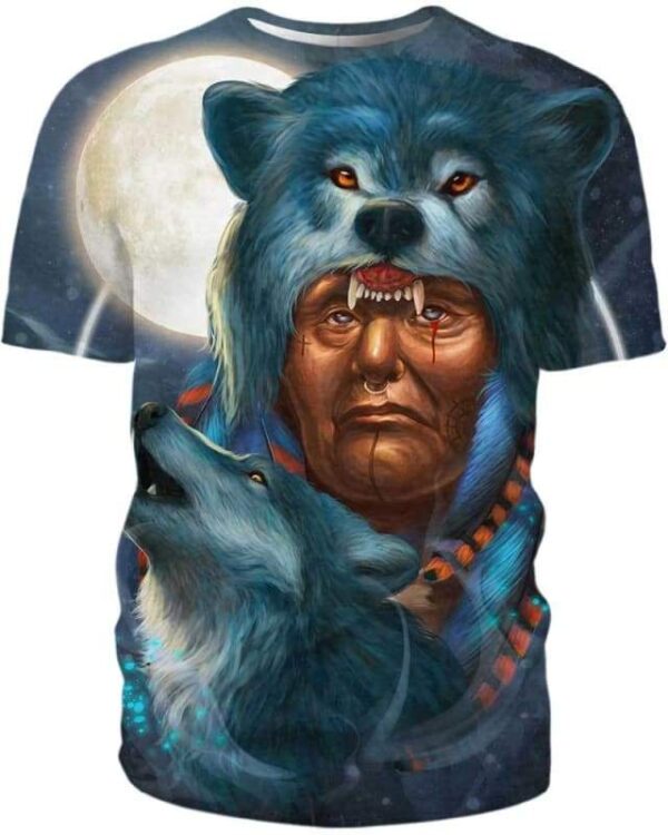 Wolf Warrior - All Over Apparel - Kid Tee / S - www.secrettees.com