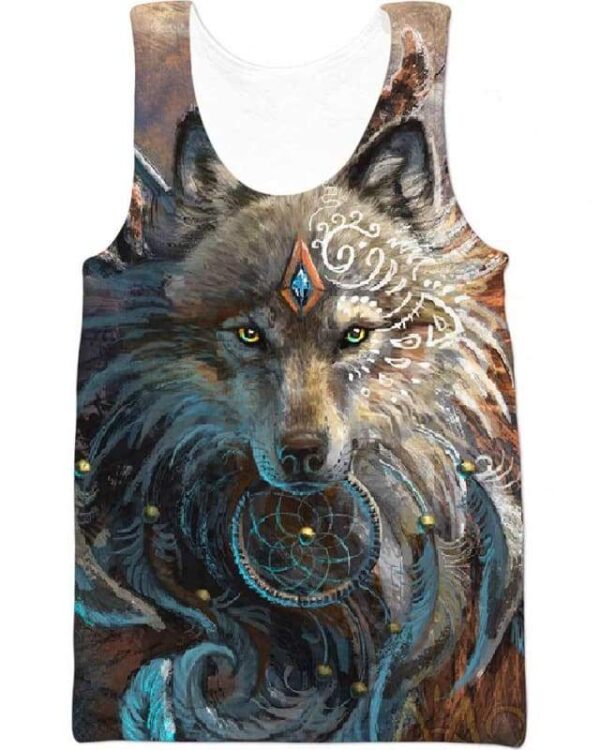 Wolf Warrior - All Over Apparel - Tank Top / S - www.secrettees.com