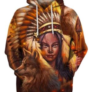 Wolf’s Daughter - All Over Apparel - Hoodie / S - www.secrettees.com