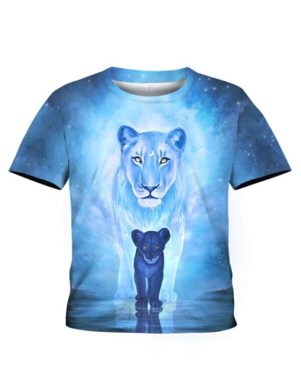 Wolves Blue - All Over Apparel - Kid Tee / S - www.secrettees.com