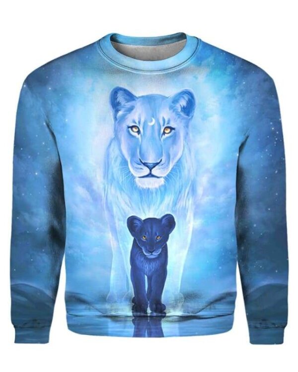 Wolves Blue - All Over Apparel - Sweatshirt / S - www.secrettees.com