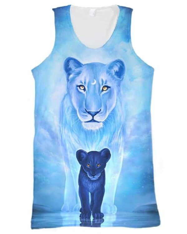 Wolves Blue - All Over Apparel - Tank Top / S - www.secrettees.com