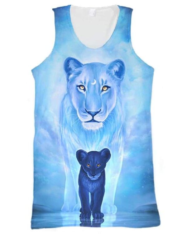 Wolves Blue - All Over Apparel - Tank Top / S - www.secrettees.com