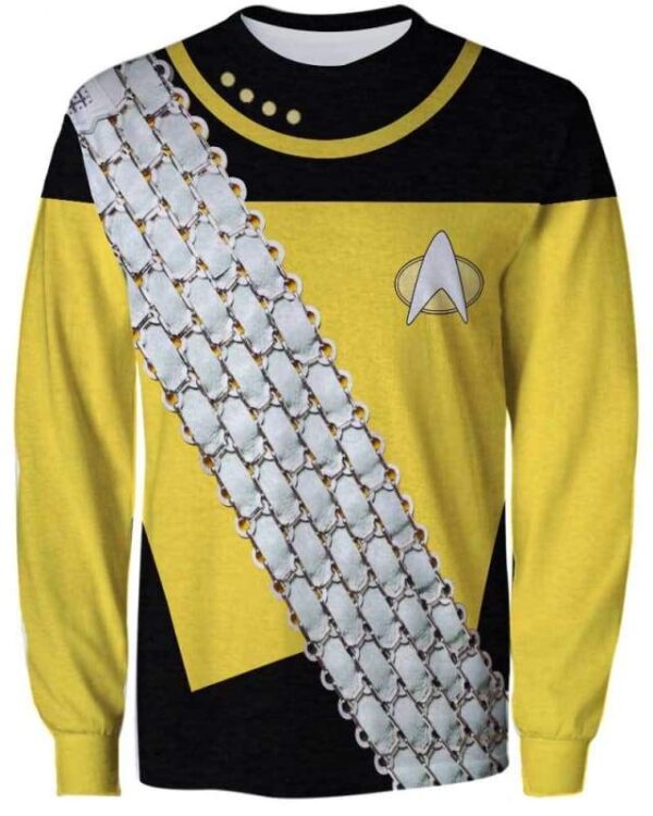 Worf Star Trek Costume - All Over Apparel - Sweatshirt / S - www.secrettees.com