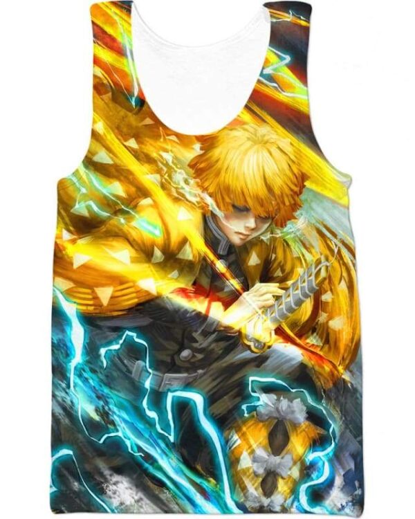 Yellow Thunder - All Over Apparel - Tank Top / S - www.secrettees.com