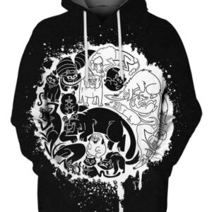 Yin and Yang - All Over Apparel - Hoodie / S - www.secrettees.com
