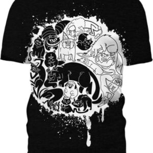 Yin and Yang - All Over Apparel - T-Shirt / S - www.secrettees.com
