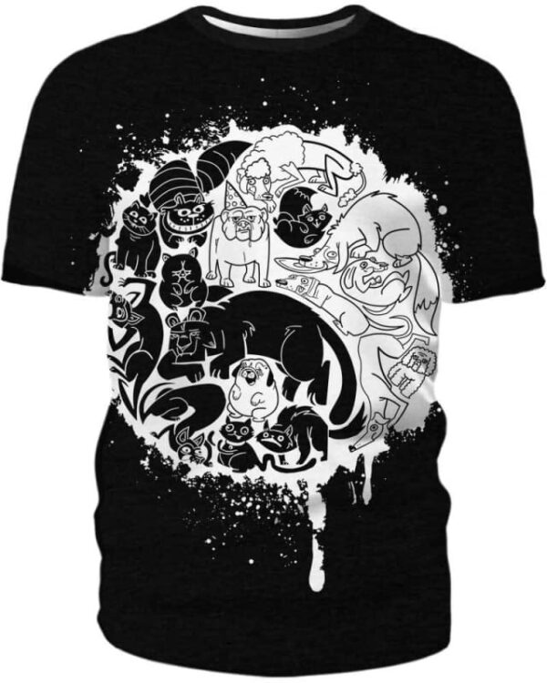 Yin and Yang - All Over Apparel - T-Shirt / S - www.secrettees.com